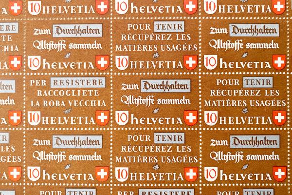 Helvetia 1942, Altstoff-Bogen